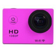 TONSEE Mini 1080P Full HD DV Sports Recorder Car Waterproof Action Camera Camcorder, Hot Pink N2