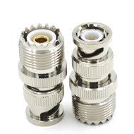 Maxmoral 2-Pack BNC To SO-239 Adapter UHF Female to BNC Male Coax Cable Adapter N6