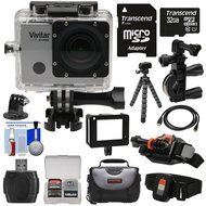 Vivitar DVR914HD 1440p HD Wi-Fi Waterproof Action Video Camera Camcorder with Remote, Vented Helmet &amp; Bike Mounts... N2