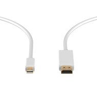 Mini DP to HDMI, Rankie 6FT Gold Plated Mini DisplayPort (Thunderbolt Port Compatible) to HDMI HDTV Cable (White... N10