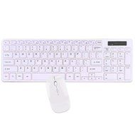 2.4GHz 95-Key Wireless Ultra Low Profile Spill Resistant Multimedia Keyboard &amp; Optical Mouse Kit (White) consumer...
