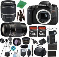 Canon Rebel T6S Camera + 18-55mm IS STM + Tamron 70-300mm AF + 2pcs 16GB Memory + Case + Reader + Tripod + ZeeTech...