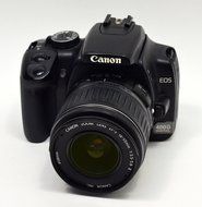 Canon EOS Kiss X (Rebel XTi / EOS-400D) 10 MP CMOS APS-C Digital SLR Camera with 2.5 inch LCD + EF-S 18-55mm f... N3