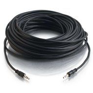 C2G / Cables To Go 40108 3.5mm Stereo Audio Cable With Low Profile Connectors M/M, In-Wall CMG-Rated (35 Feet) N4