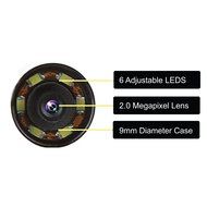 GiraffeCam 3.0 Rigid - Flexible Endoscope Borescope Inspection Camera | Android PC Mac | 2.0 MP HD (6.5 Feet) N4