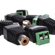 Bluecell 10pcs UTP Cat5/Cat6 Cable to AV RCA Female Screw Terminal Connector N3