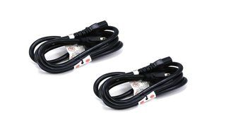 C&amp;E 3 PCS, Power Cord Cable w/ 3 Conductor 14AWG PC Power Connector Socket (C13/5-15P) Black 1 Feet, CNE591452 N14