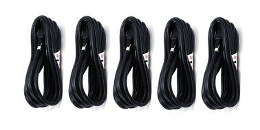 C&amp;E 3 PCS, Power Cord Cable w/ 3 Conductor 14AWG PC Power Connector Socket (C13/5-15P) Black 1 Feet, CNE591452 N16
