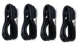 C&amp;E 3 PCS, Power Cord Cable w/ 3 Conductor 14AWG PC Power Connector Socket (C13/5-15P) Black 1 Feet, CNE591452 N18