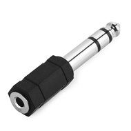 HTTX 6.35mm 1/4 Inch Male to 3.5mm Female Stereo Audio Mic Plug Adapter Jack (5-Pack) N3