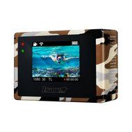 ISAW Wing Camo Edition FullHD action camera 1080p unique camouflage decal, waterproof housing 40m N3