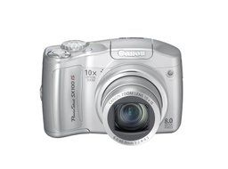 Canon PowerShot SX100IS 8MP Digital Camera with 10x Optical Image Stabilized Zoom (Black) N5