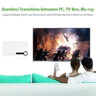Ugreen HDMI Switcher 3x1 with IR Wireless Remote Support 1080P, 3D for Laptop, HD-DVD, PS3, Xbox360, Black N8