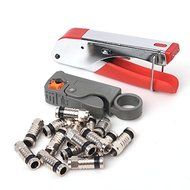 Compression Tool F BNC RCA RG6 RG59 Connector Fitting Cable Coax Coaxial Crimper N7