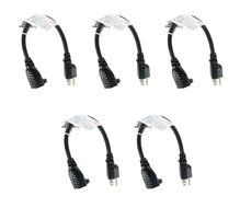 C&amp;E CNE74467 1-Feet 16AWG Outlet Saver Power Extension Cord NEMA 5-15R to NEMA 5-15P, 5-Pack N6
