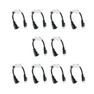 C&amp;E CNE74467 1-Feet 16AWG Outlet Saver Power Extension Cord NEMA 5-15R to NEMA 5-15P, 5-Pack N9