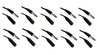 C&amp;E CNE40384 25-Feet 1/4-Inch Stereo Extension Cable, TRS, Balanced, 1/4-Inch Male to 1/4-Inch Female N23