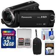 Panasonic HC-W570 Twin Recording HD Wi-Fi Video Camera Camcorder with 32GB Card + Case + Accessory Kit