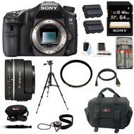Sony ILCA77M2 ILCA-77M2 A77II Digital SLR Camera (Body Only) + Sony DSLR SAL50F18 SAL-50F18 DT 50mm F1.8 Sam Lens... N3