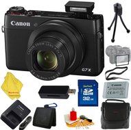 Canon PowerShot G7 X Digital Camera + Case+32 GB Card+Reader + 6pc Starter Set
