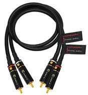 3 Foot RCA Cable Pair - Mogami 2549 Neglex High-Def. Audio Interconnect Cable with Premium Gold plated Locking... N8