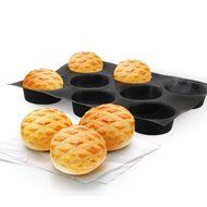 Yilove Non-stick Perforated Silicone Bread Baking Mold,4 loaf Molds N20