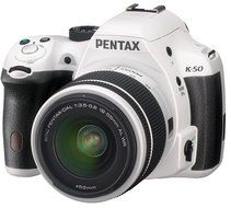 Pentax K 50 Kit blanc + DAL 18-55 WR + 50-200 WR N4
