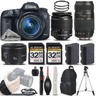 Canon EOS 7D Mark II Digital SLR Camera + Canon EF-S 18-55mm IS STM Lens + Canon 50mm 1.8 II Lens + Tamron 70-... N3