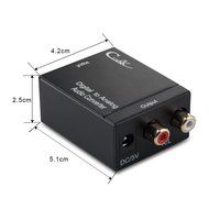 Optical Adapter &amp; Coaxial Audio Converter Cingk Digital Coax and Optical Toslink to Analog Audio Converter Decoder... N8