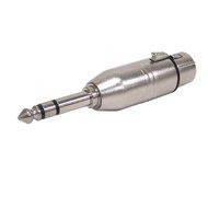 GLS Audio XLR Female to 1/4" Male TRS Adapter Gender Changer - XLR-F to 6.3mm Stereo Coupler Adapters - 4 PACK N2