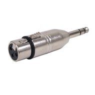 GLS Audio XLR Female to 1/4" Male TRS Adapter Gender Changer - XLR-F to 6.3mm Stereo Coupler Adapters - 4 PACK N3