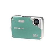 Olympus X-560WP - Digital camera - compact - 10.0 Mpix - optical zoom: 3 x - supported memory: xD, microSD - green