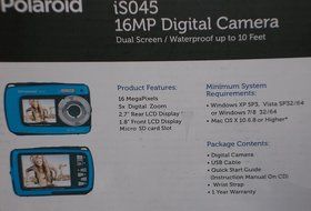 Polaroid Is045-blue-km 16mp Dual Screen Waterproof Digital Camera with 2.7-inch LCD (Blue) N2