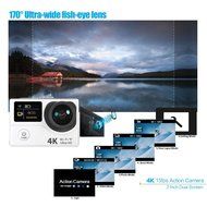 Andoer 2 Inch Dual Screen LCD Ultra HD Wifi Sports Action Camera 4K 15fps 1080P 60fps 12MP 170&deg; Wide-angle for... N9