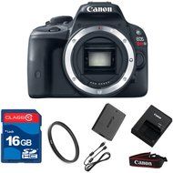 Canon SL1 DSLR Camera Body Only (NO LENS)+ 16GB Memory + UV Filter + Deluxe Value - International Version