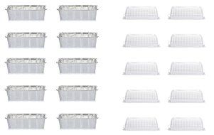 DOBI Loaf Pans - Disposable Aluminum Foil 2Lb Bread Pans, Standard Size - 8.5 X 4.5 X 2.5 Inches, Pack of 30.... N23