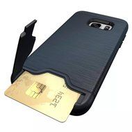 TYoung Soft TPU Brushed Skin Full Around Silicone Armor Case Shockproof Cover with Stand Support and Card Slot... N15