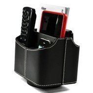 COSMOS PU Leather 360 Degrees Rotatable Remote control/controller TV Guide/mail/CD organizer/caddy/holder,Free... N6