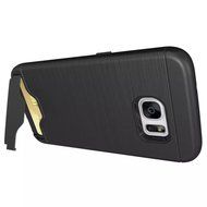 TYoung Soft TPU Brushed Skin Full Around Silicone Armor Case Shockproof Cover with Stand Support and Card Slot... N17