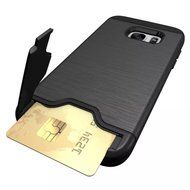 TYoung Soft TPU Brushed Skin Full Around Silicone Armor Case Shockproof Cover with Stand Support and Card Slot... N18