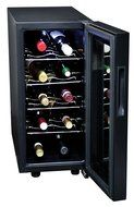 Koolatron KWT10B 10-Bottle Digital Temperature Control Wine Cellar, Black