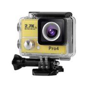 Action Camera, TONSEE Ultra 2.7K HD Waterproof WiFi Sports DV Cam Action Outdoor Sport Camera Helmet - Yellow N3