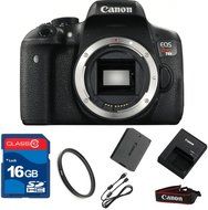 Canon T6I DSLR Camera Body Only (NO LENS)+ 16GB Memory + UV Filter + Deluxe Value - International Version
