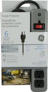 GE 14622 6-Outlet Metal Casing Surge Protector, 8-Feet Cord N2