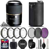 Tamron 90mm f/2.8 SP Di MACRO 1:1 VC USD Lens for Canon + 32GB Class 10 High Speed Memory Card + 4PC Macro Kit...