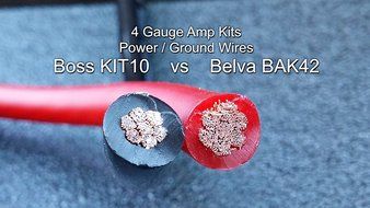 Belva 4 Gauge 2 Channel Complete Copper-Clad Amp Wiring Kit [RED] with 2-Channel RCA Interconnects [BAK42] N10
