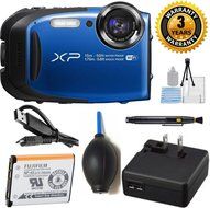 Fujifilm FinePix XP80 Blue Waterproof Digital Camera Bundle with 2.7-Inch LCD Screen (White Box Packaging, Brand... N2