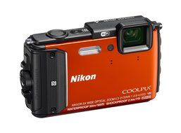 Nikon Coolpix AW130 Shock &amp; Waterproof GPS Digital Camera (Orange) - International Version N7