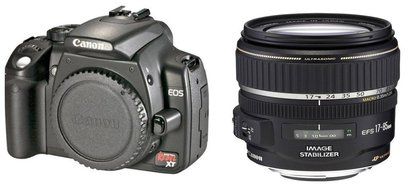 Canon Digital Rebel XT 8MP Digital SLR Camera with EF-S 17-85mm f4/5.6 USM Image Stabilized Lens (Black)