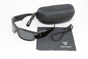 GoVision Pro 3 1080p ultra HD (1920x1080p) Video/ Audio hands-free Sunglasses +16MP Camera Recording with hard... N3